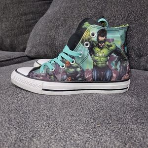 Converse Chuck Taylor All Shoes Green Lantern Comic Men’s 5 Women’s 7